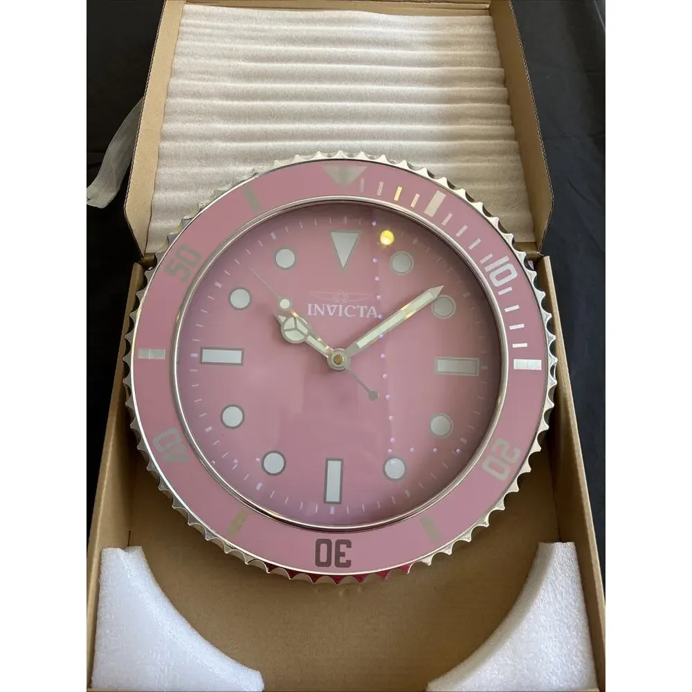 Invcta Pro Diver Wall Clock, Pink 70048
